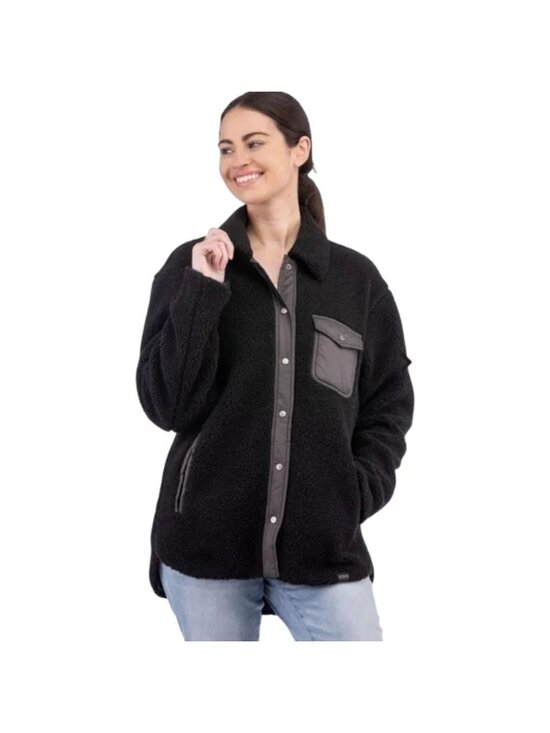 Liv Outdoor Tops - LIV Outdoor Sherpa Shacket Black Women's Size Extra Small New with tag